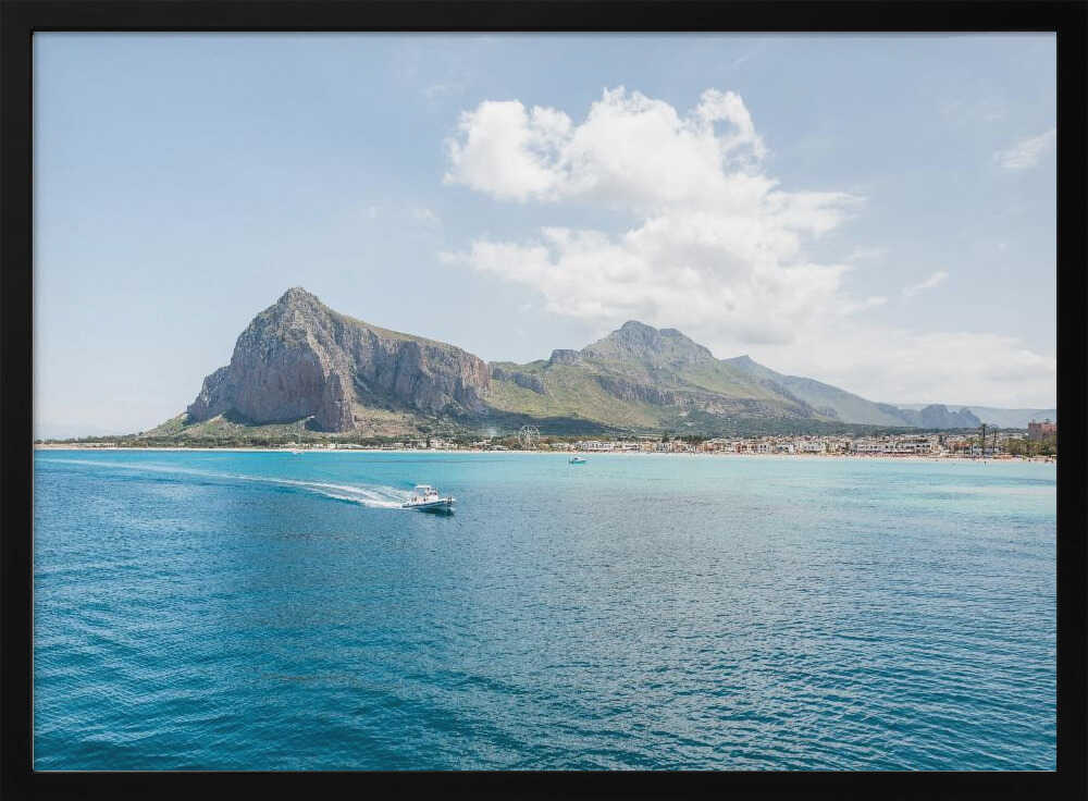 Boat at the sea Poster