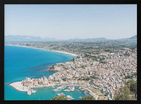 Aerial cityscape Poster