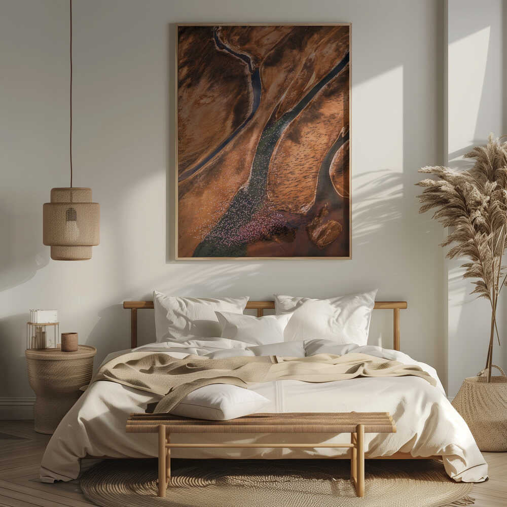 Flying over Palette Poster