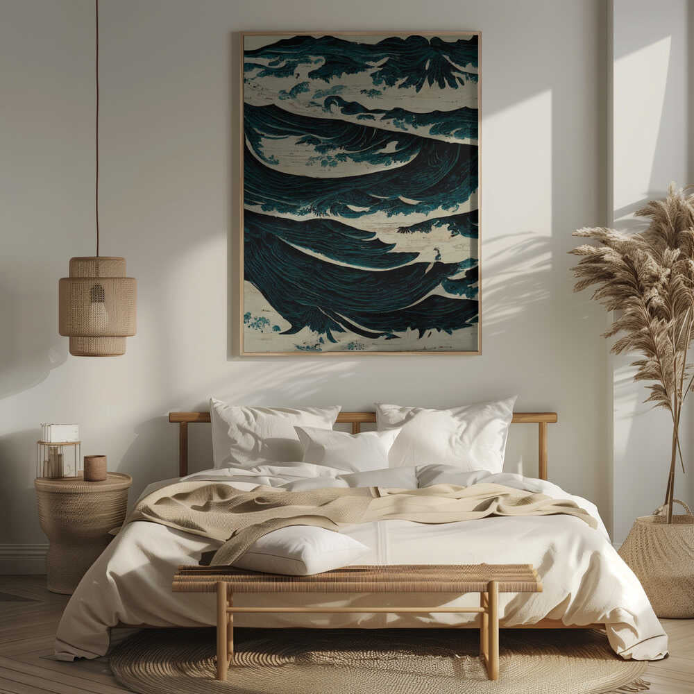 Turbulent Waves Poster