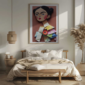 Paper Portrait Blossom Poster