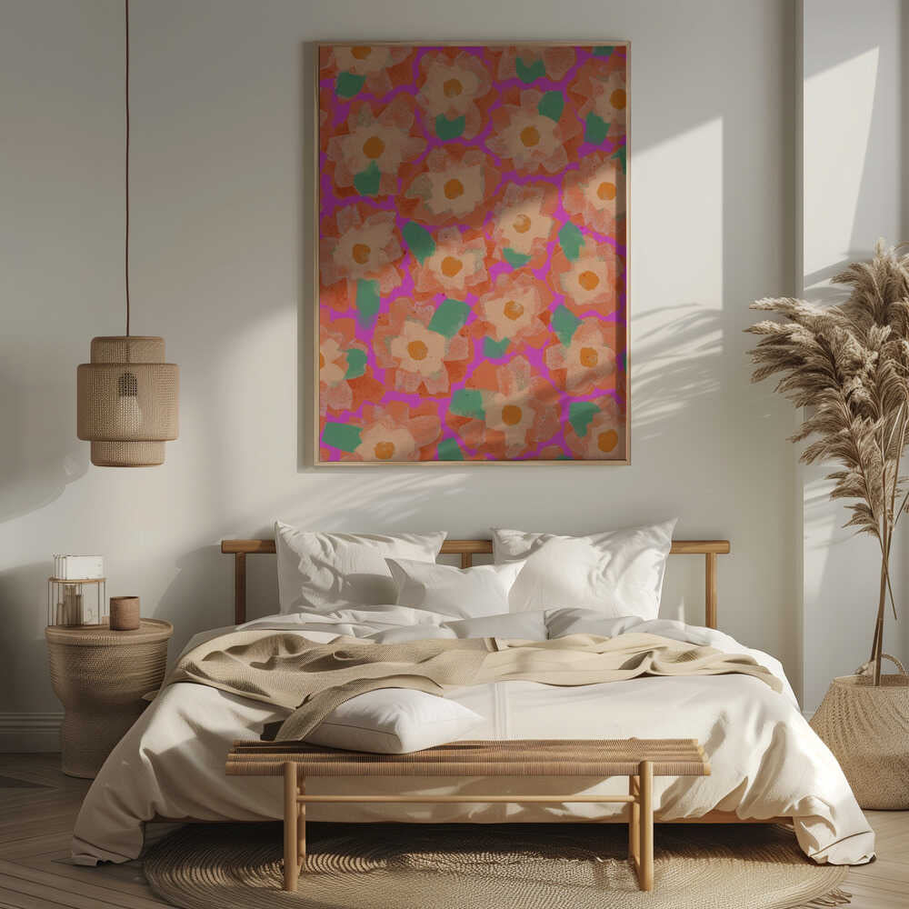Vibrant Petal Dance Poster