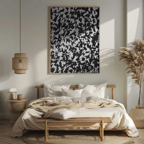 Monochrome Whirl Poster