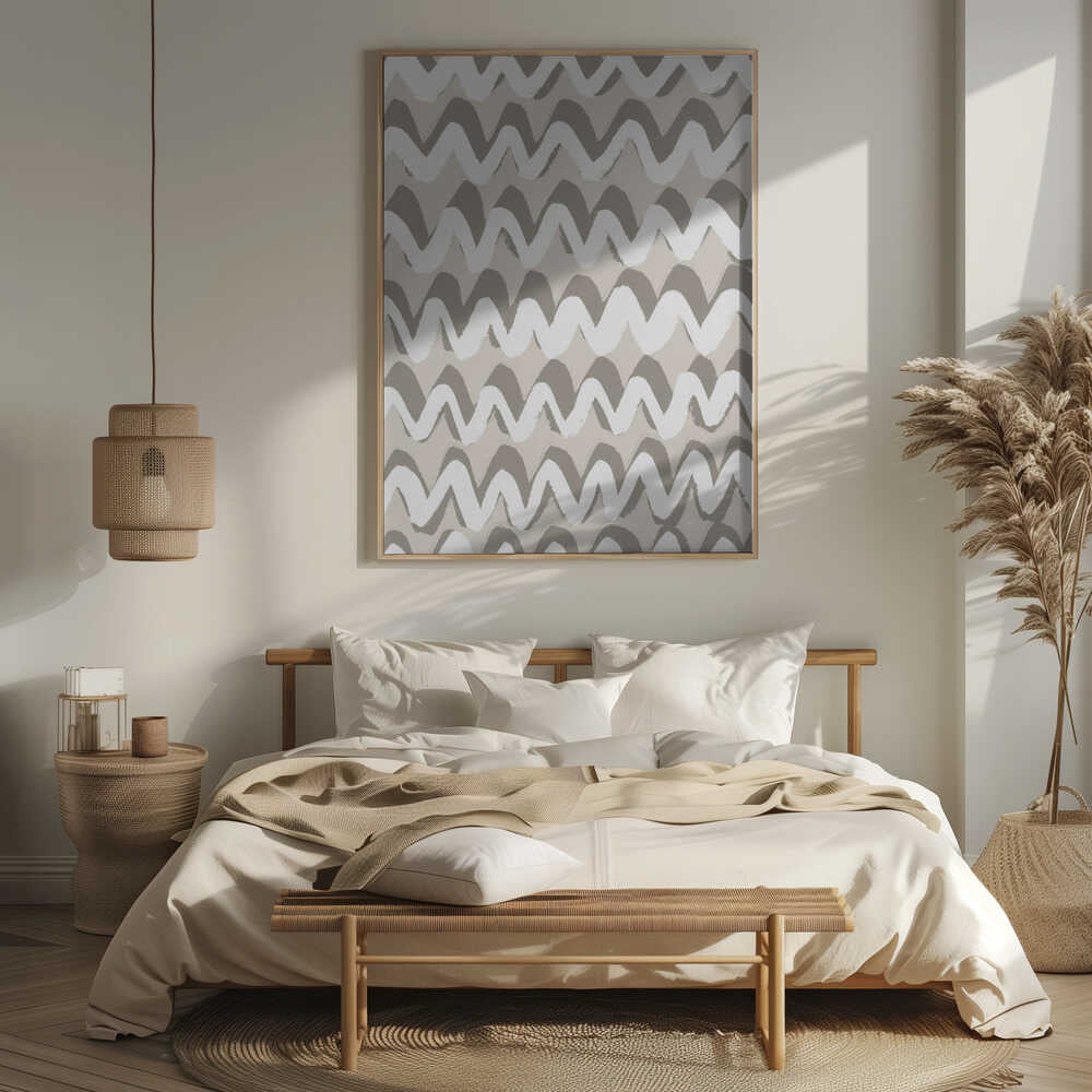 Zigzag Serenity Poster