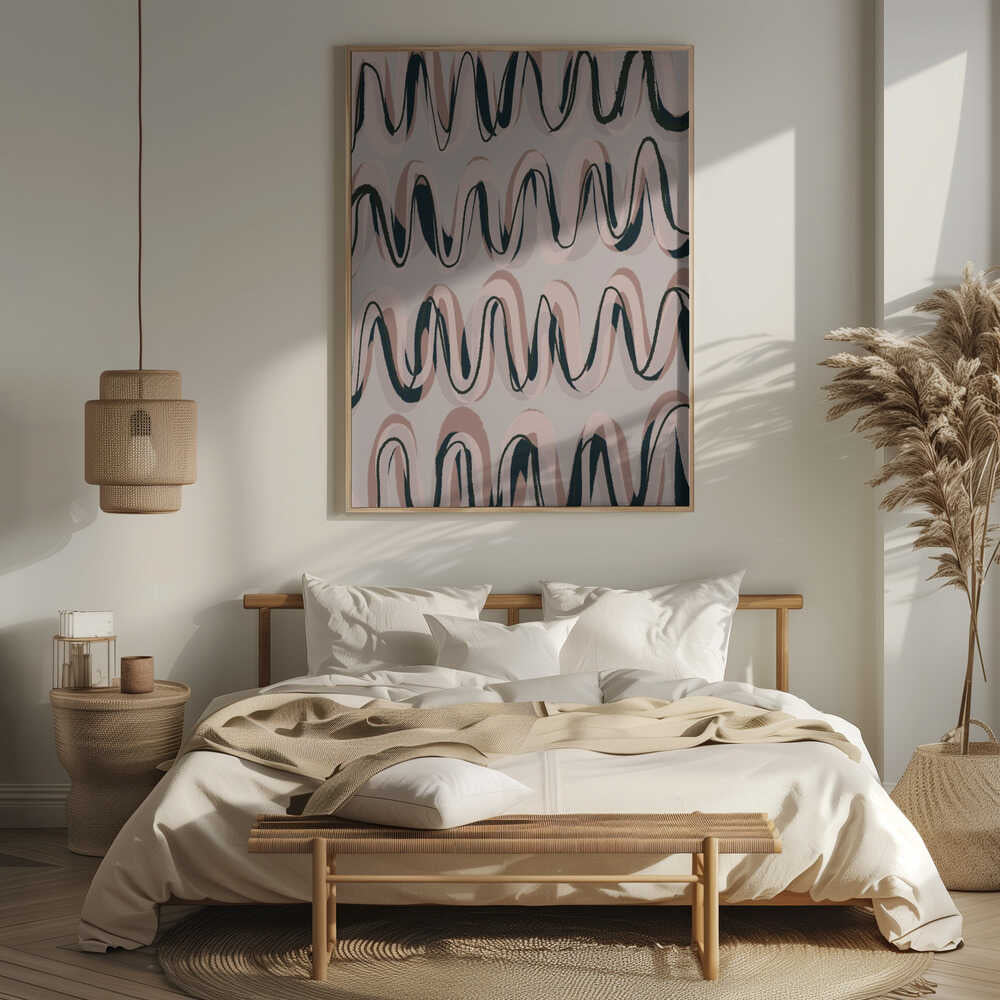 Rhythmic Waves Poster