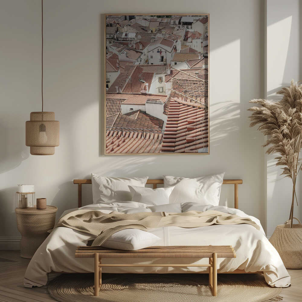 Red Tiled Rooftops Poster