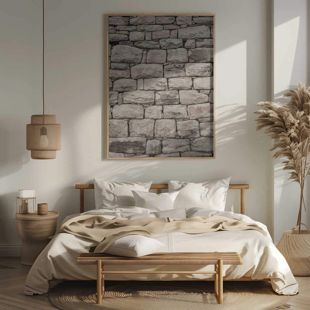 Serene Stonework Poster