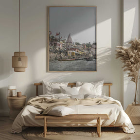 Ganges Riverside Scene Poster