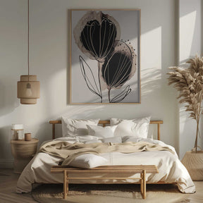 Ink Blossom Duo Poster