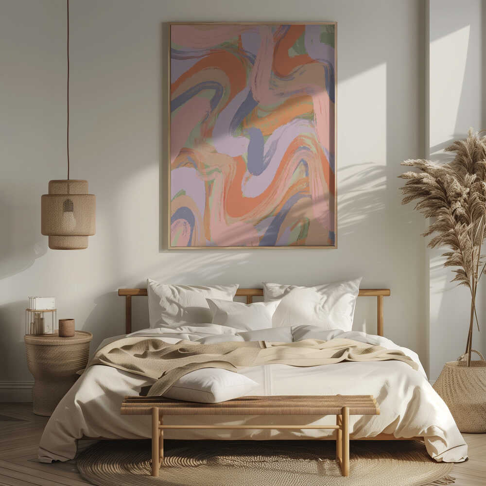 Swirling Hues Poster
