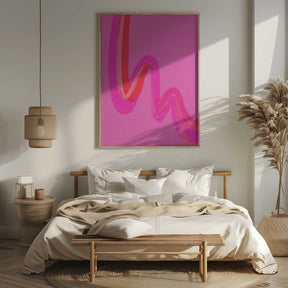 Neon Waves Poster