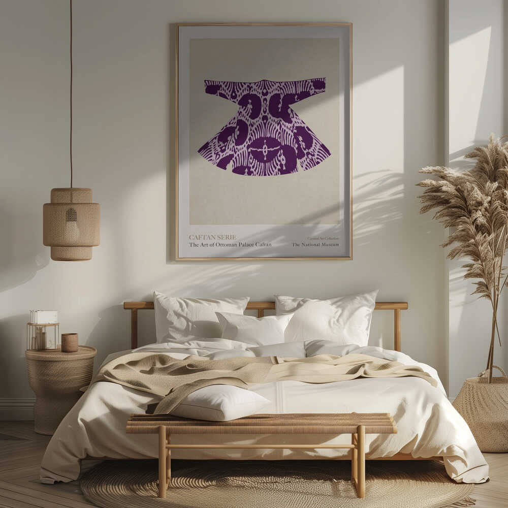 Purple Caftan Elegance Poster