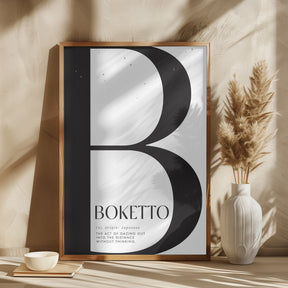 Boketto definition gazing out into the distance Poster