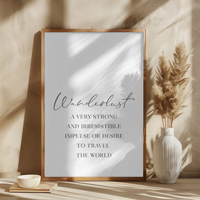 Wanderlust quote Poster