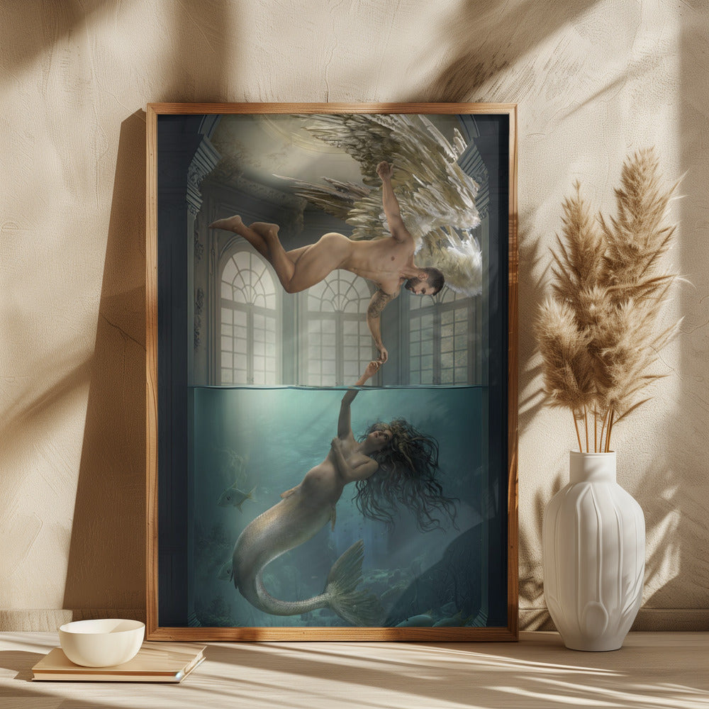 the Angel and the Mermaid Poster