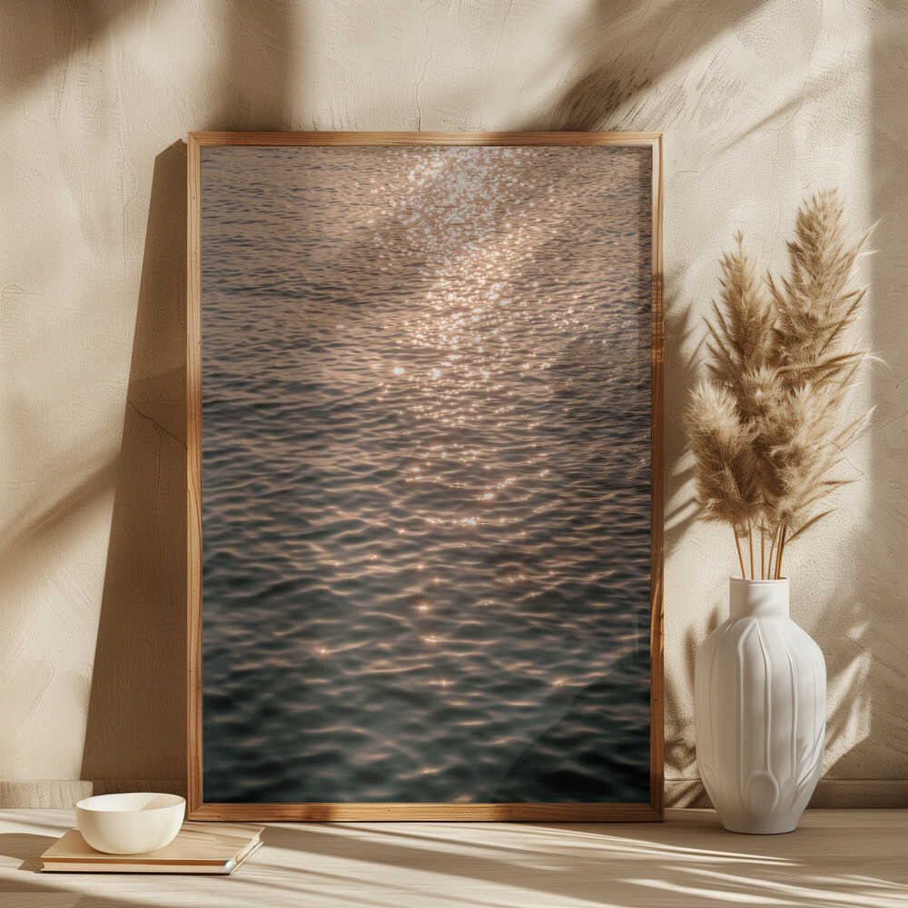 Sunset at Sea Poster
