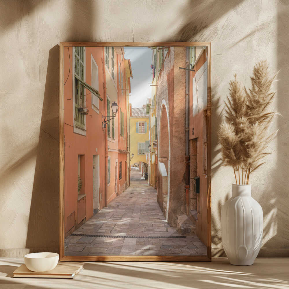 Streets of Menton Poster
