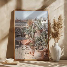 Rooftop in Marrakech Poster