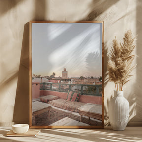 Sunset in Marrakech Poster