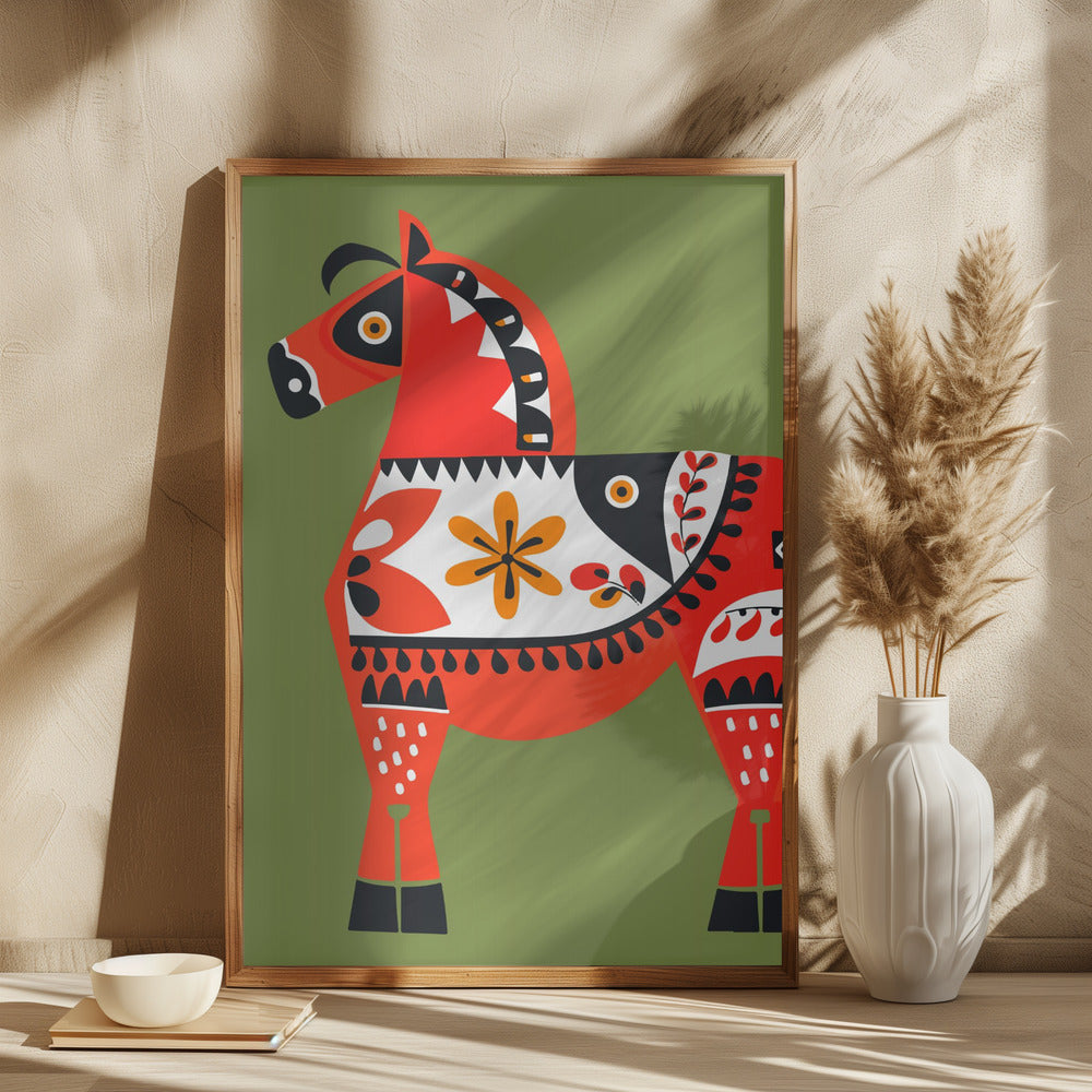 Alternative Dala Horse Poster