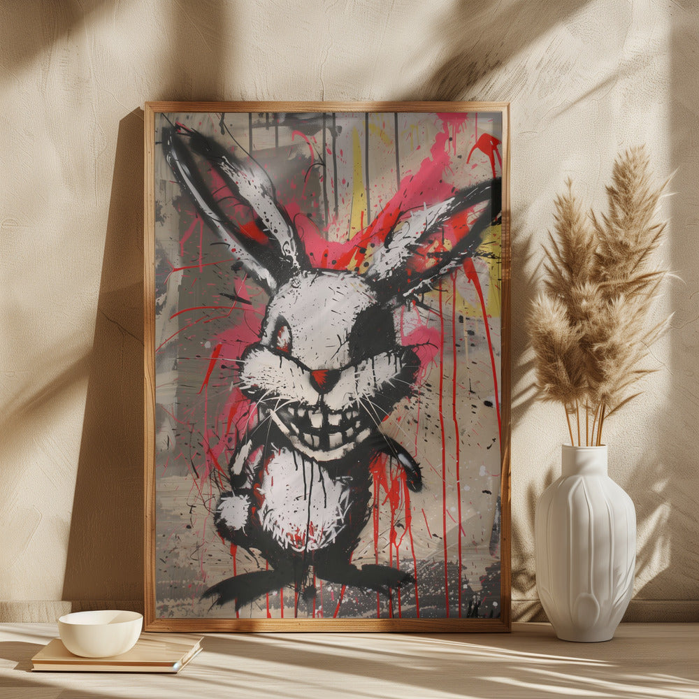 Scary Bunny Poster