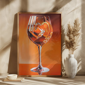 Aperol Spritz Orange Poster