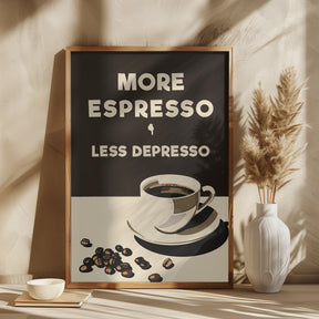 More Espresso - Less Depresso Poster