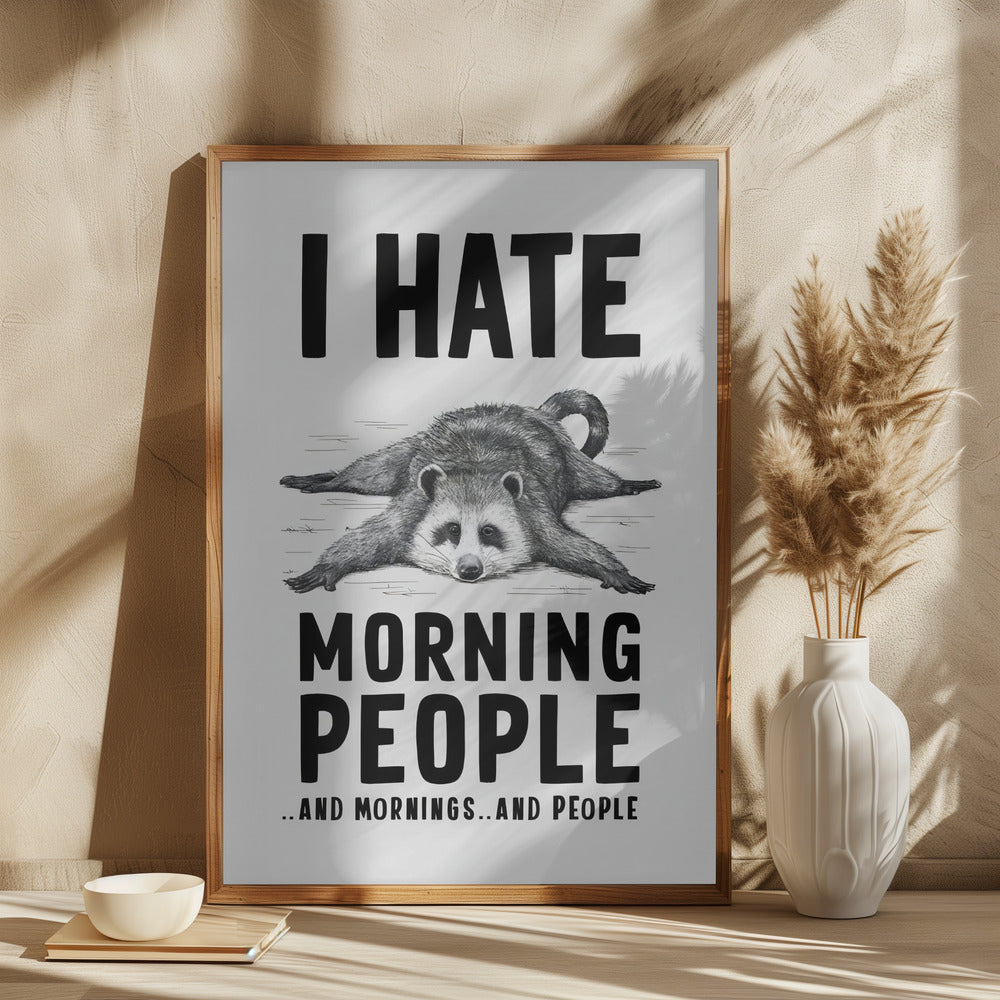 I Hate Morning People Poster