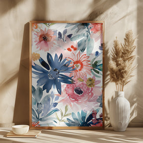 Watercolor Floral No. 1 Poster