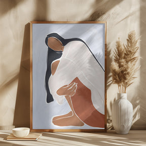 Woman Embracing Herself Print By Ivy Green Illustrations Poster