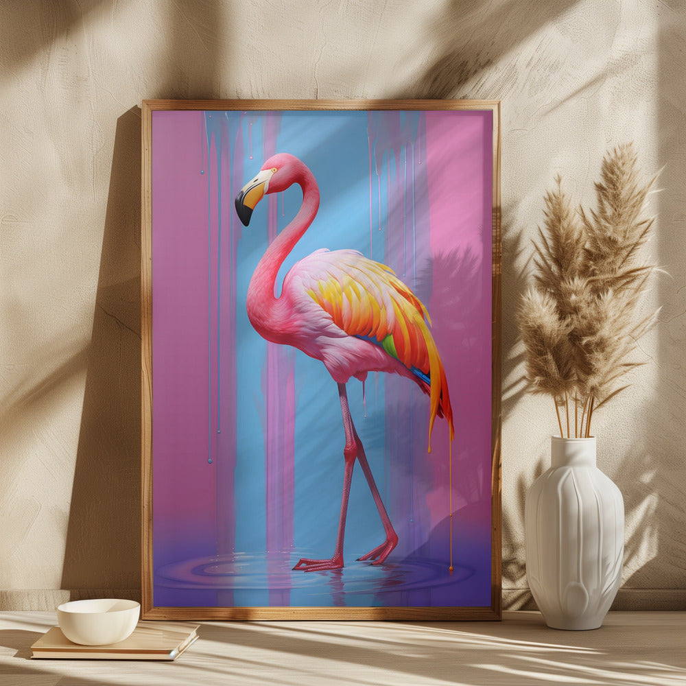 Flamingo Pop Art Poster