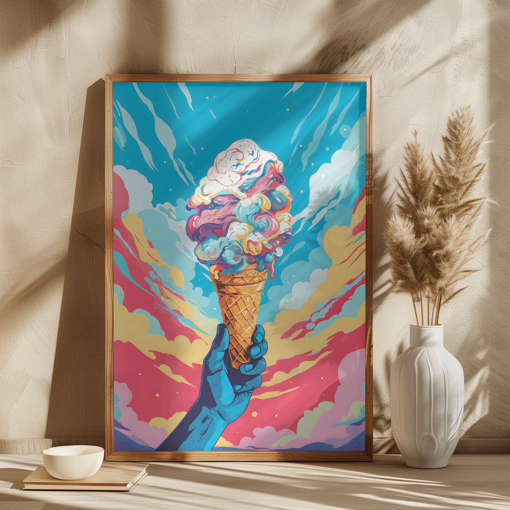 Ice Cream Pop Art Poster