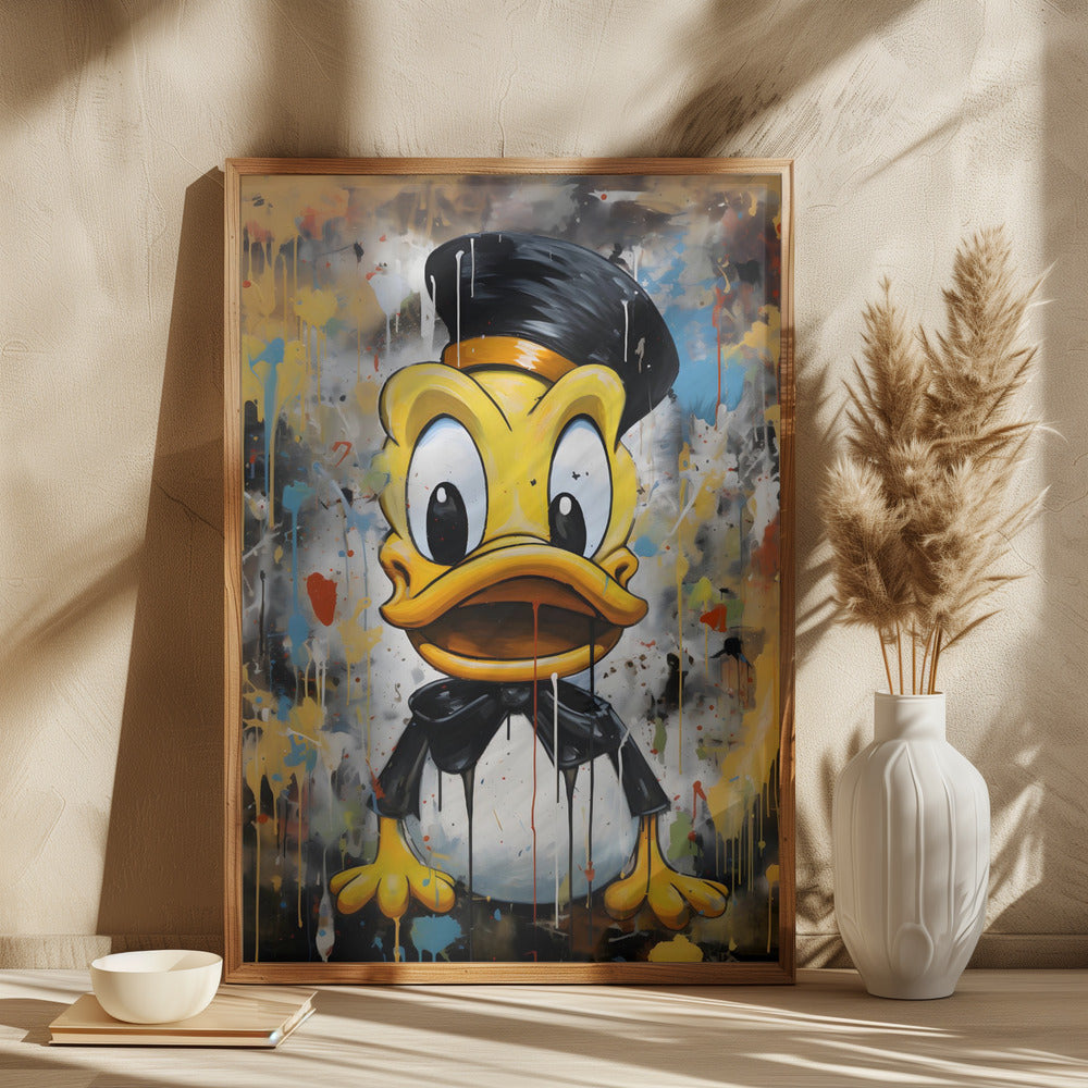 Street Art Duck Poster