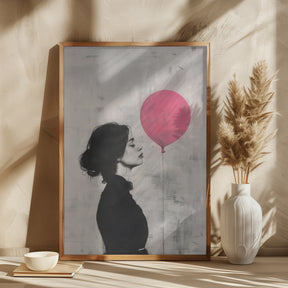 The Girl With the Pink Balloon Poster