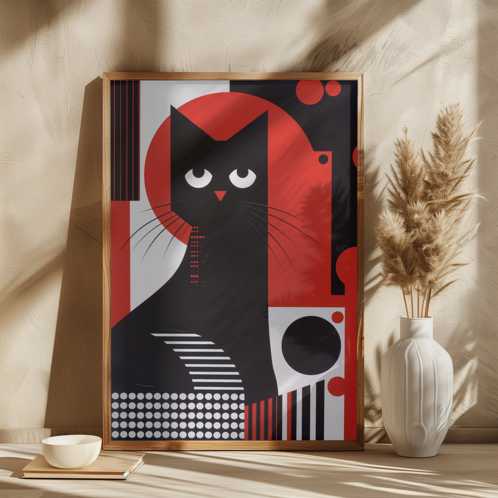 The Abstract Cat Poster