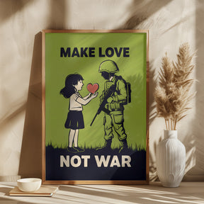 Make Love   Not War Poster