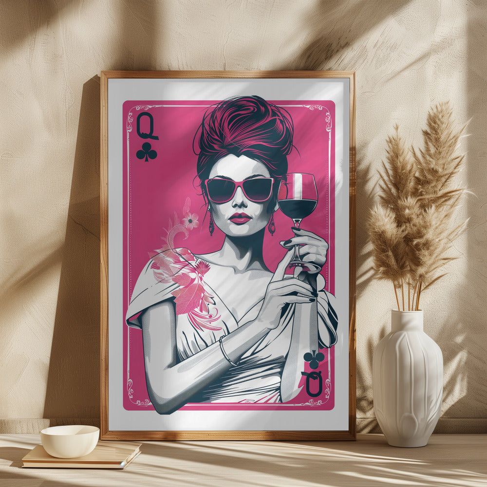 Queen of Clubs Poster