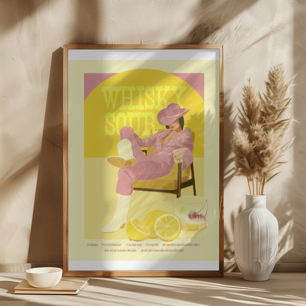 Jlr Whiskysour Pink Copy Poster