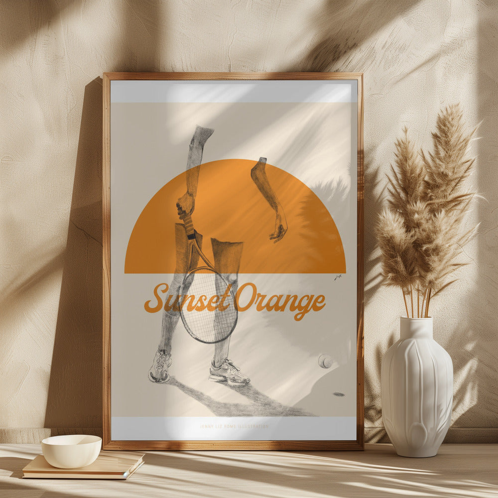 Sunset Orange Poster