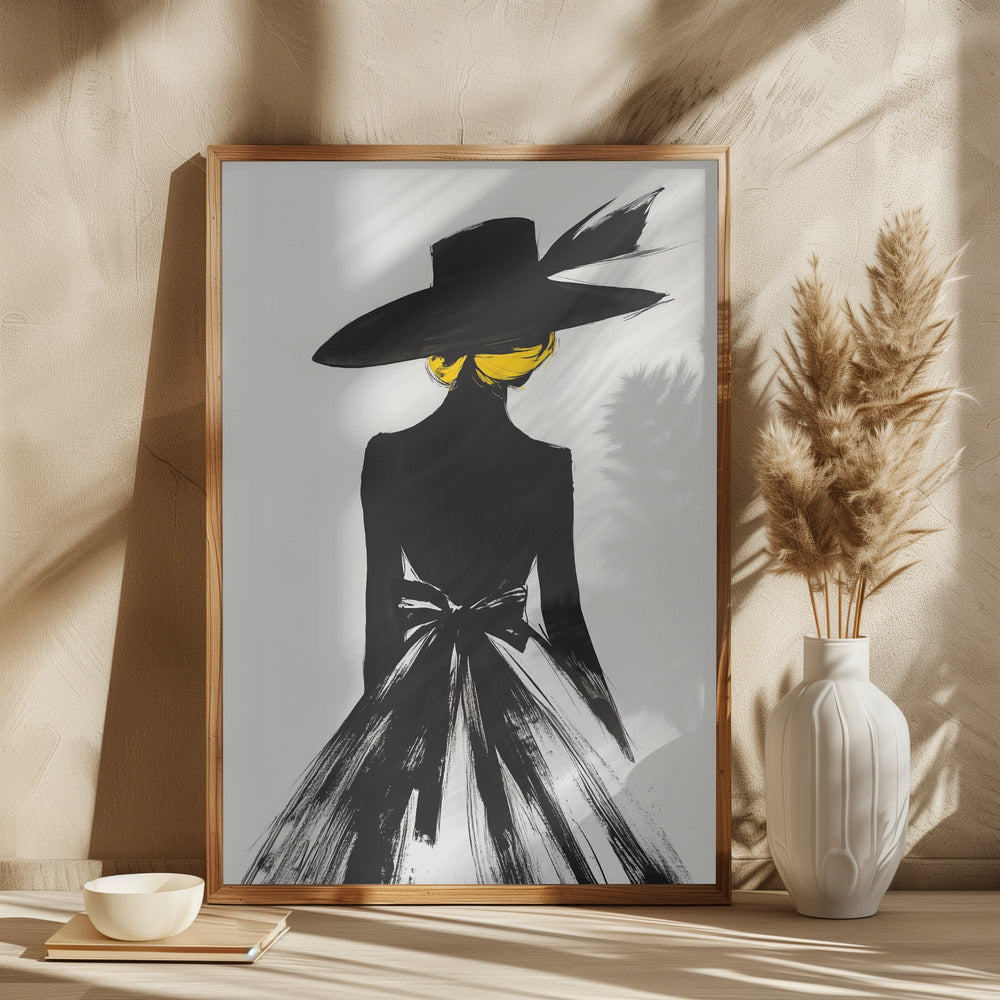 The Lady In the Black Hat Poster