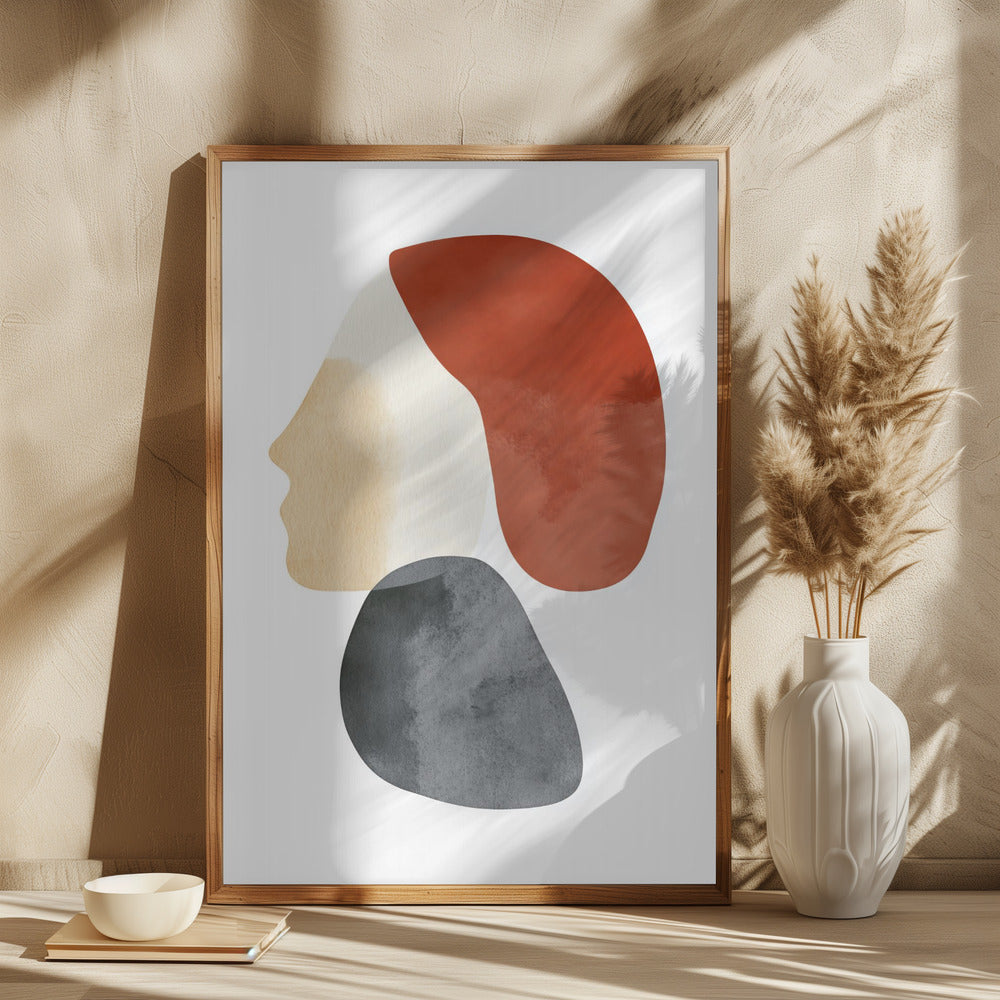 Abstract Minimalist Shapes No 1 Poster