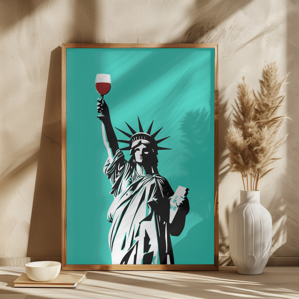 Liberty of Wine Poster