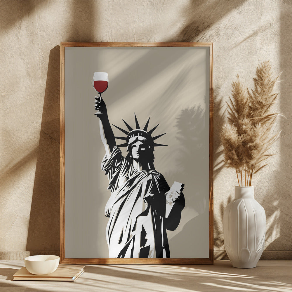 Liberty of Wine Poster