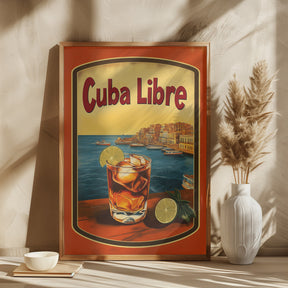 Cuba Libre Vintage Commercial Poster