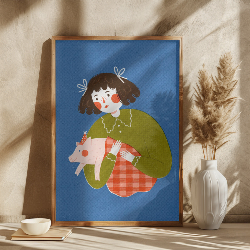 Piggie In Blanket Poster