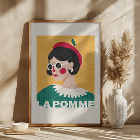 La Pomme French Fashion Portrait Poster