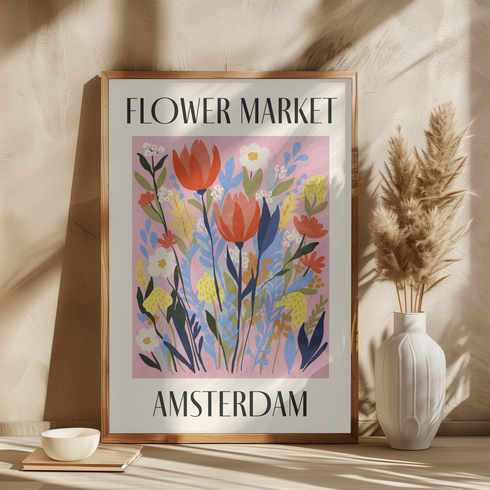 Flower Market Amsterdam Netherlands Poster