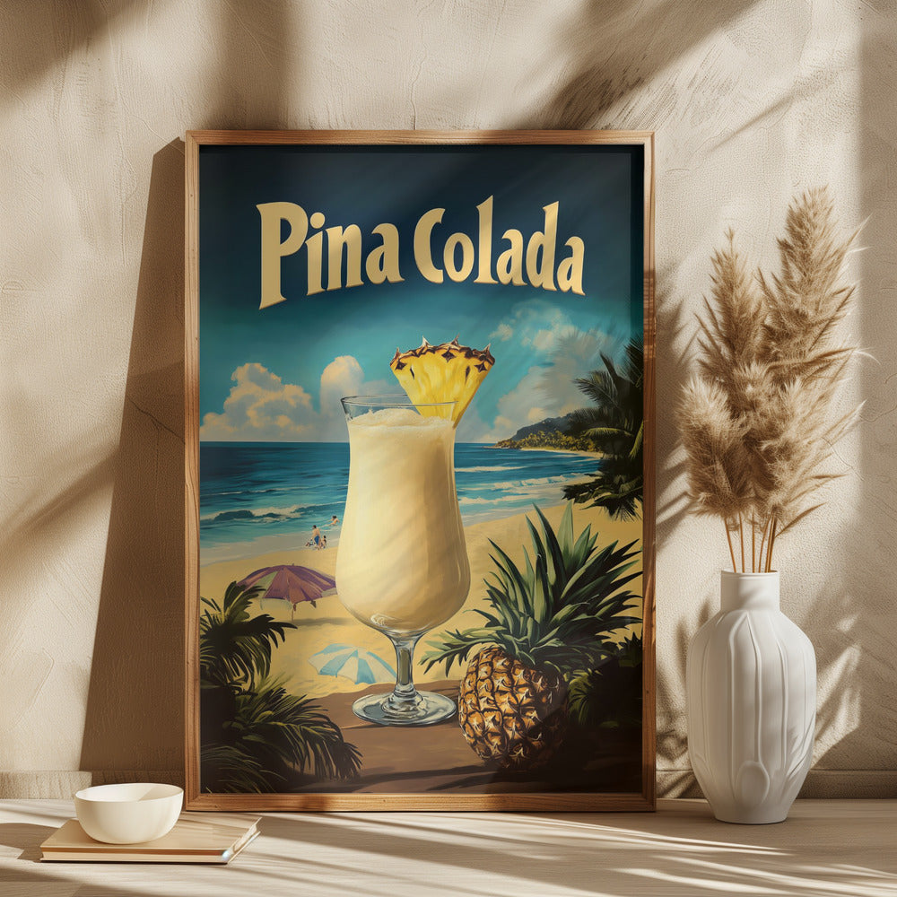 Pina Colada Vintage Poster