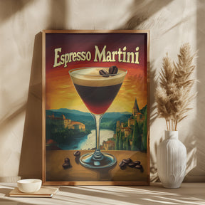 Espresso Martini Vintage Poster