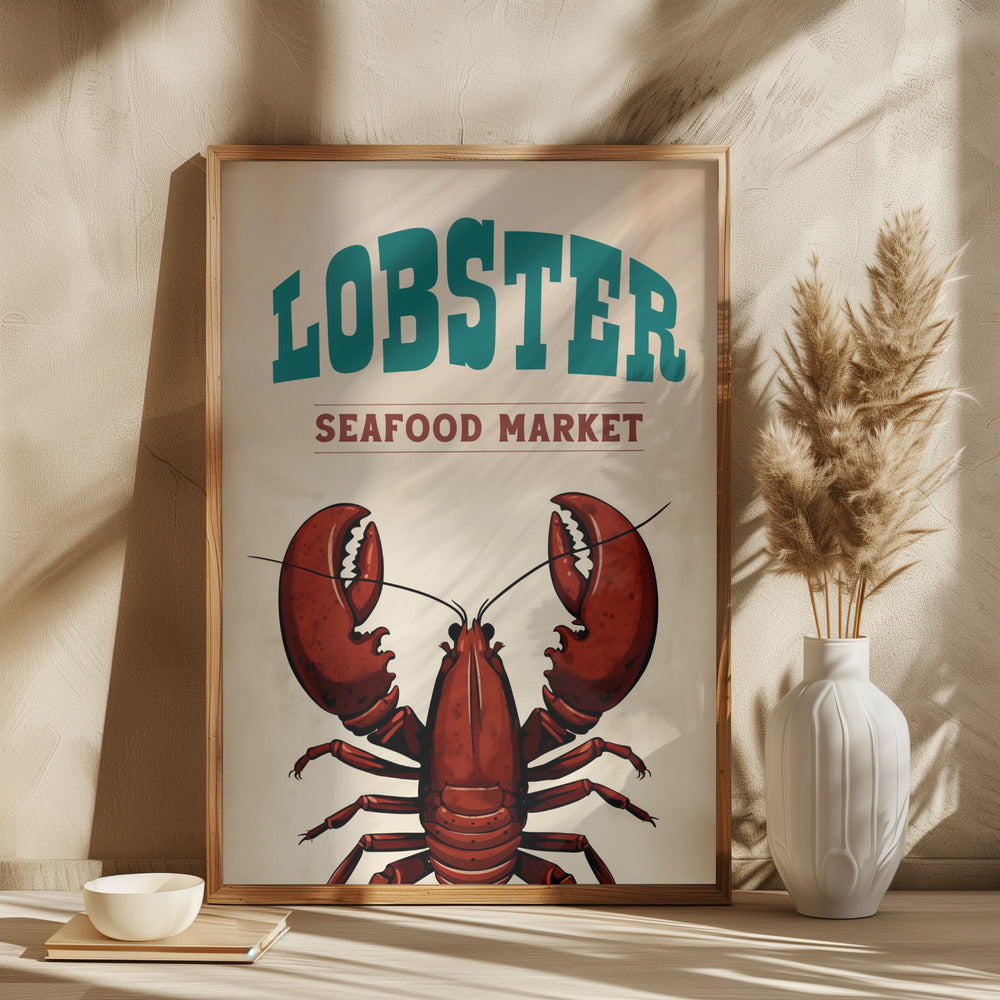 Lobster Seafood Market Poster